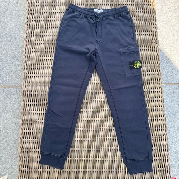 Stone Island Navy track pants with Logo Patch - Picture 1 of 6